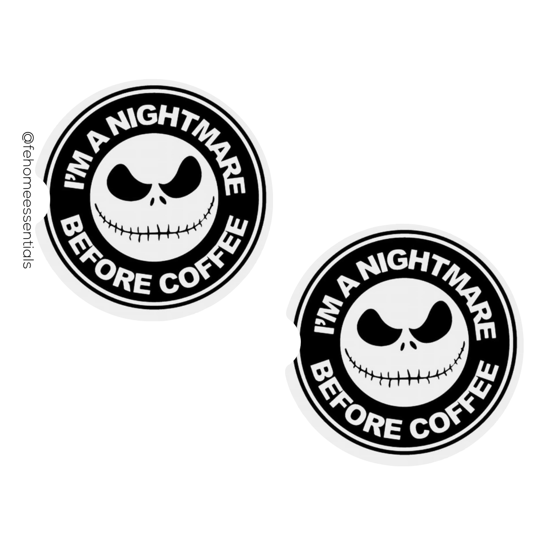 Nightmare Before Christmas Car Coasters