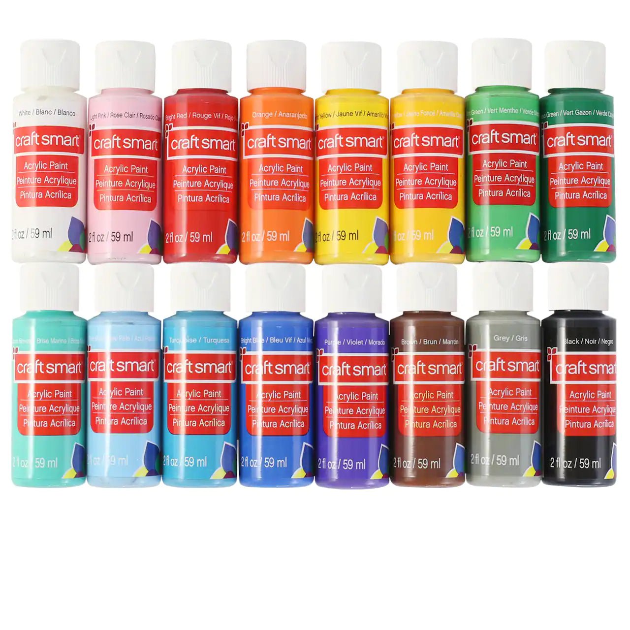 16 ct. Matte Acrylic Paint Value Pack - Five Elements Home Essentials