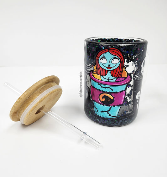 Jack & Sally Snow Globe Mug