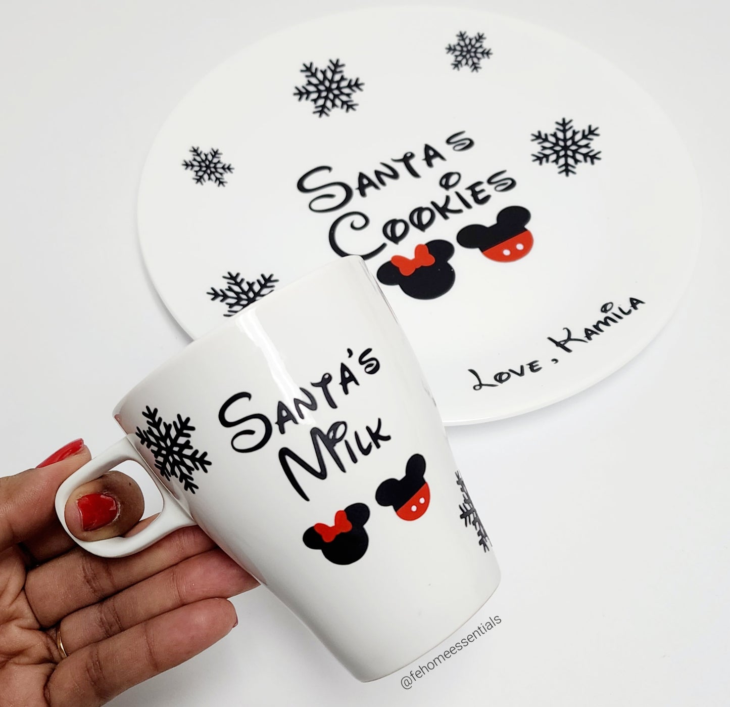 Santa's Cookies and Milk Set