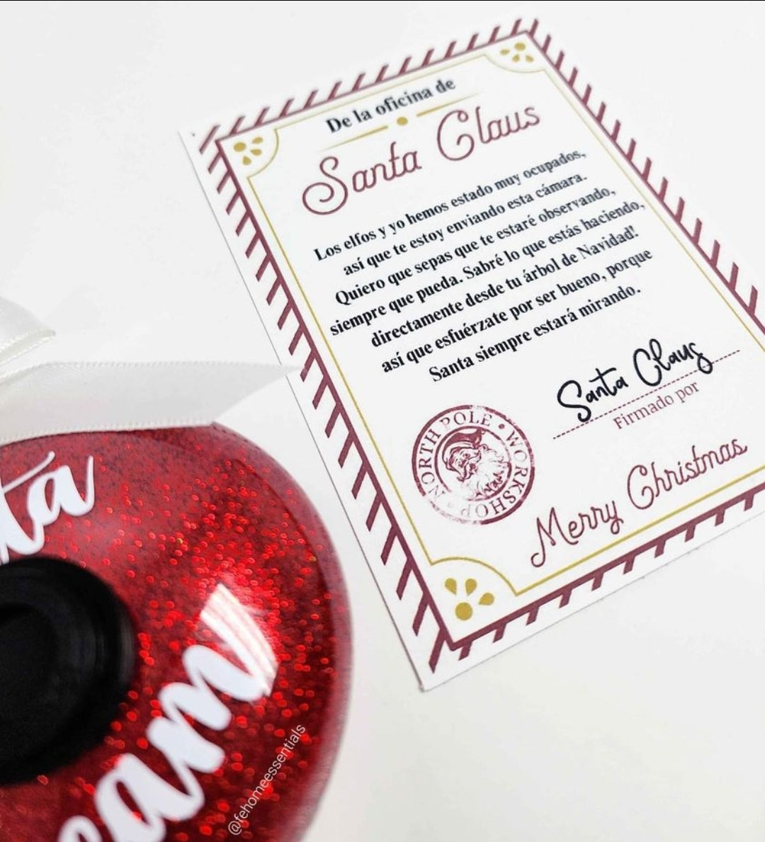 Santa Cam Ornament