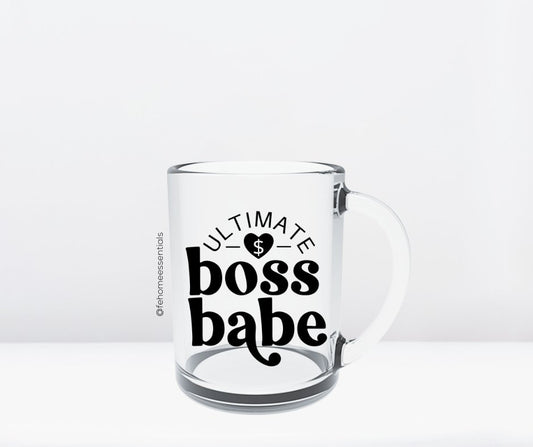 Boss Babe Glass Mug - Five Elements Home Essentials