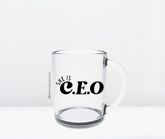 CEO Glass Mug - Five Elements Home Essentials