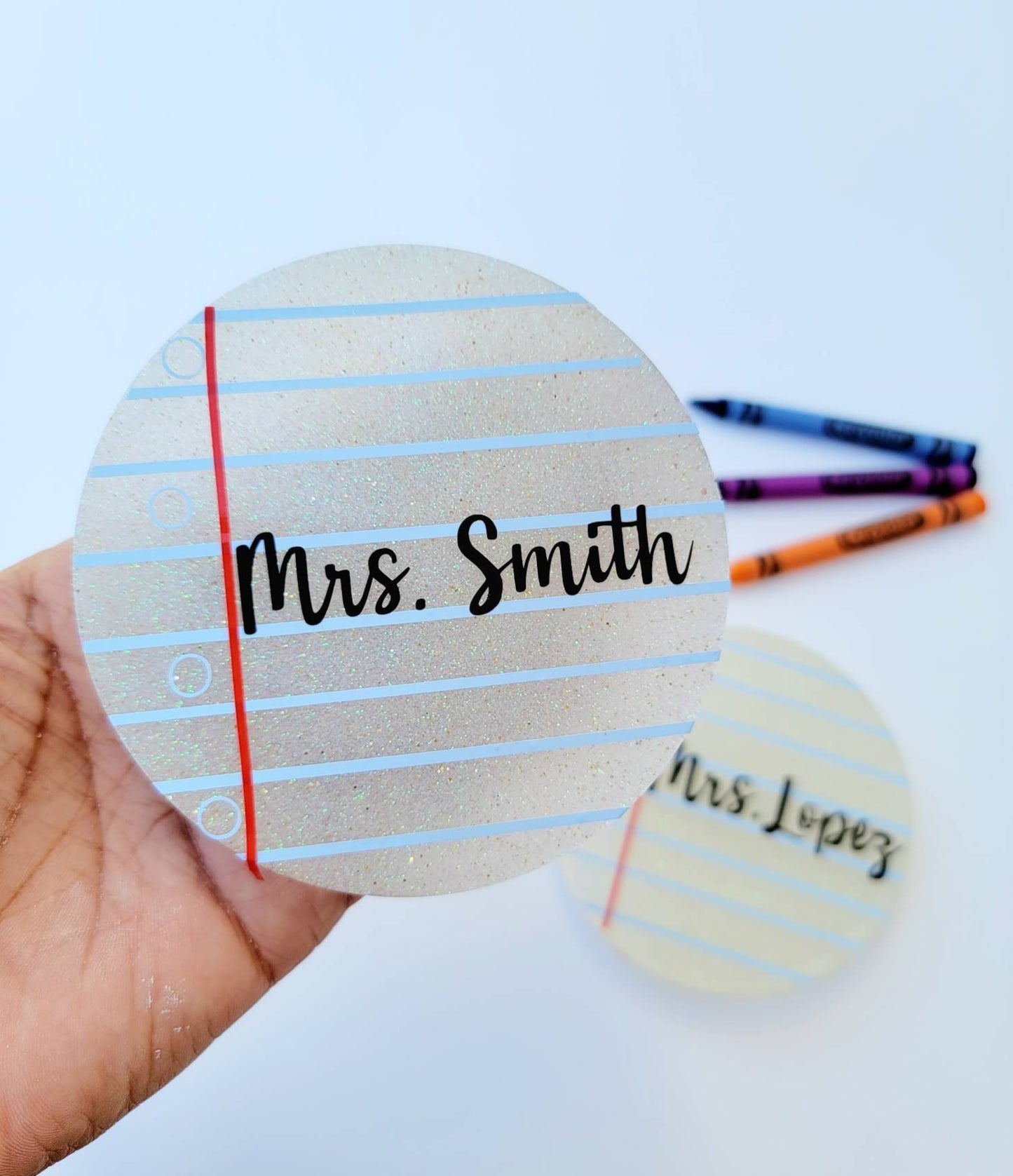 Notebook Page Teacher Coaster