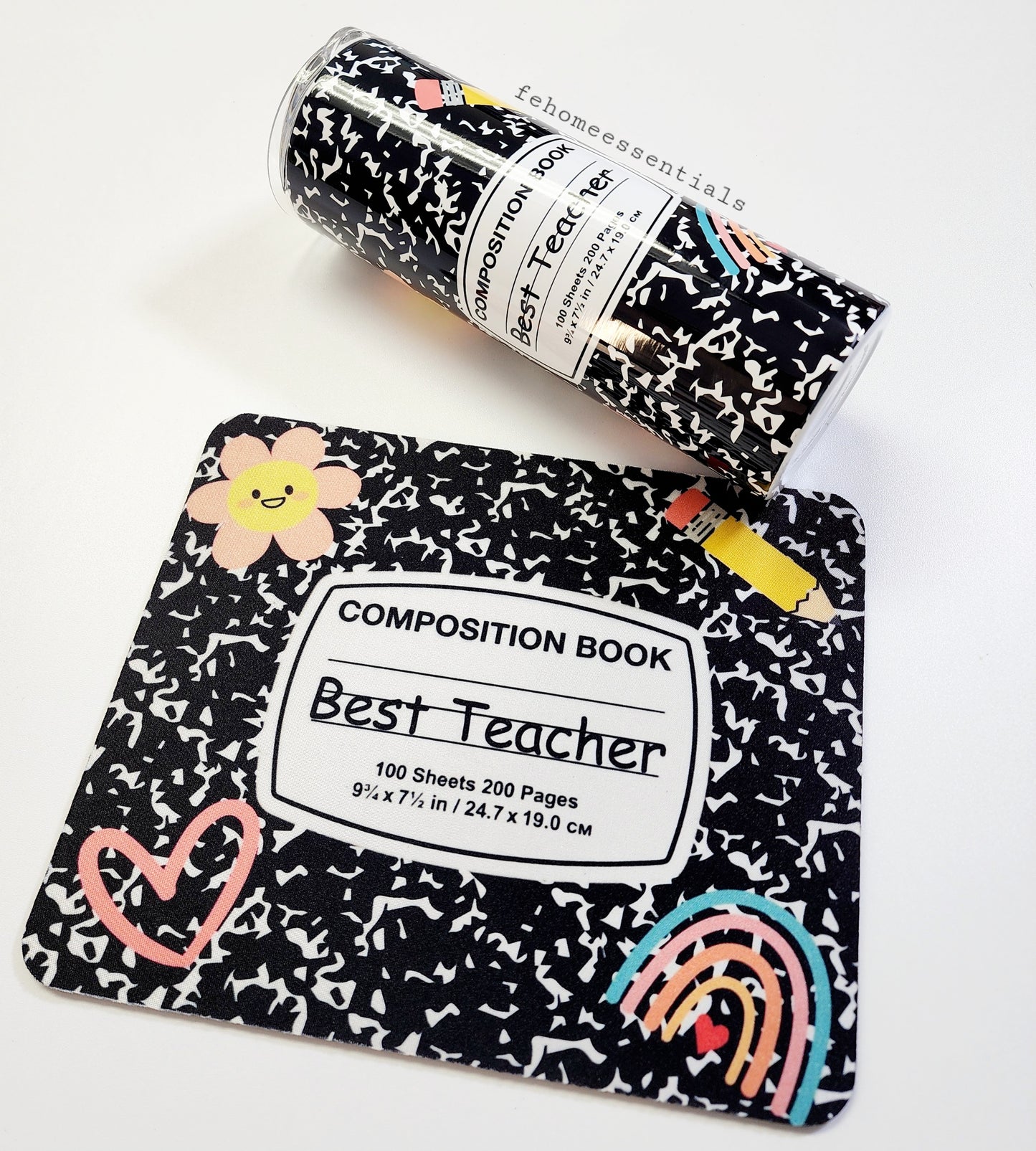 Personalized Teacher Mouse pad and matching tumbler